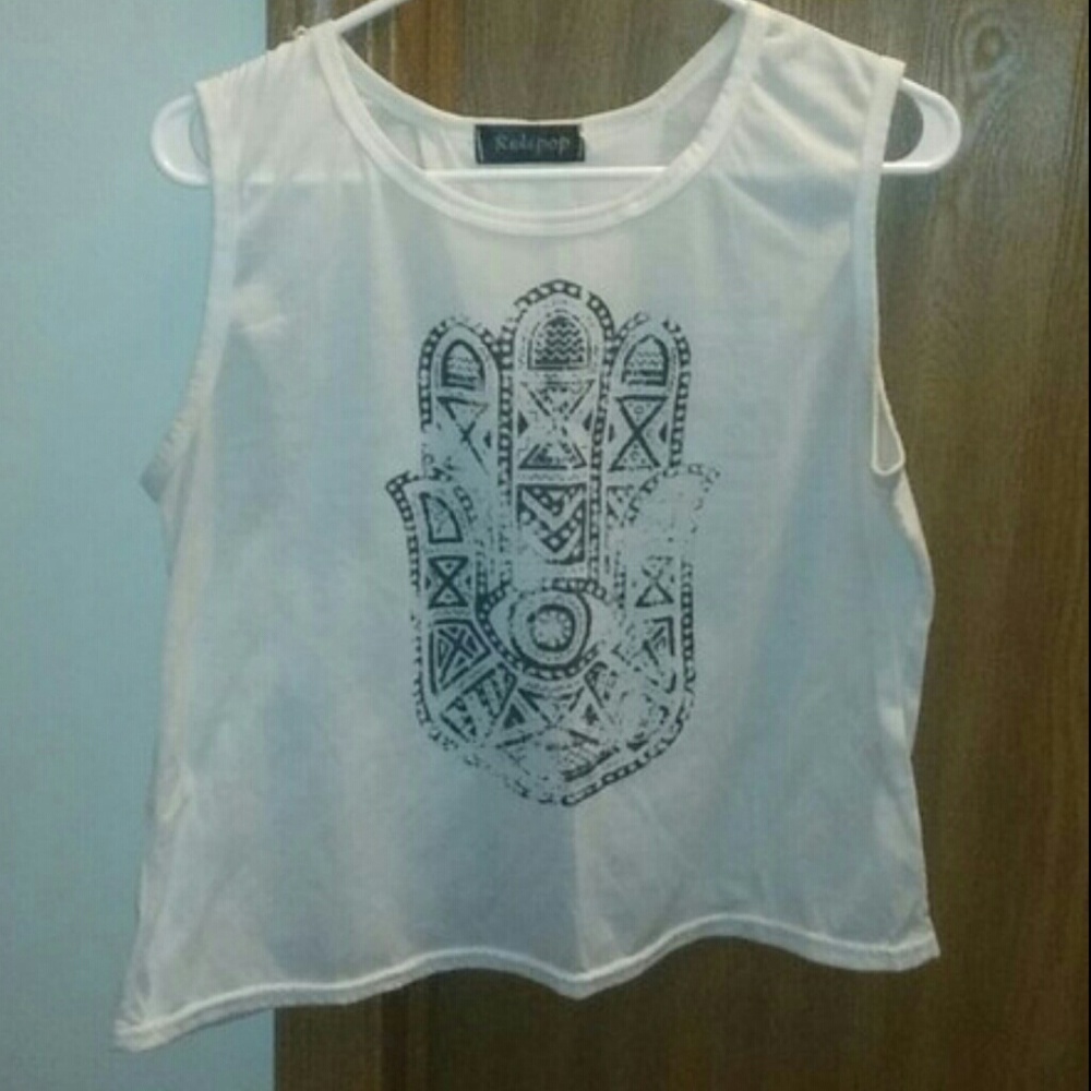 Tribal Print Muscle Tee
